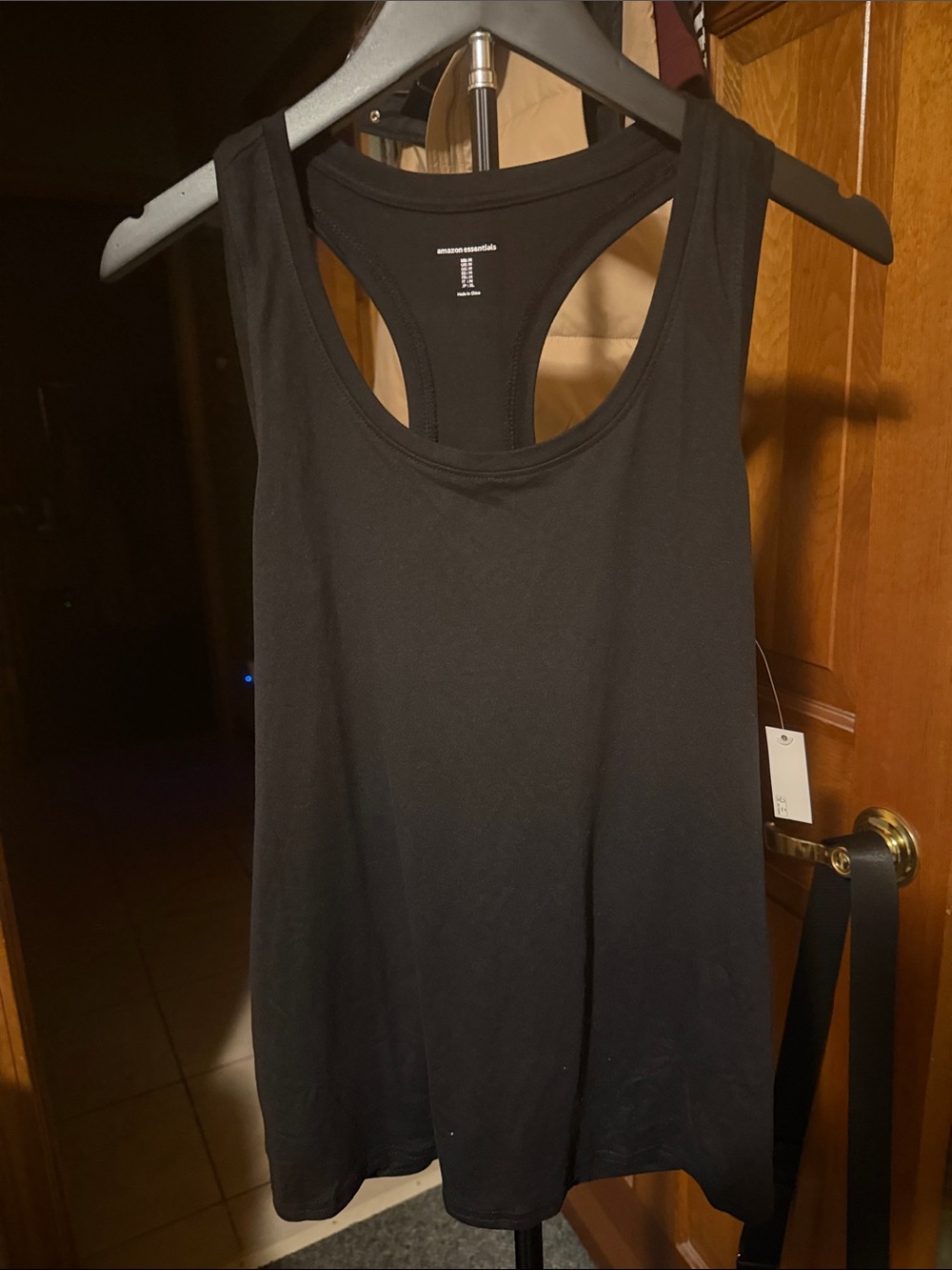 Amazon Essentials Black Women's Racerback Tank